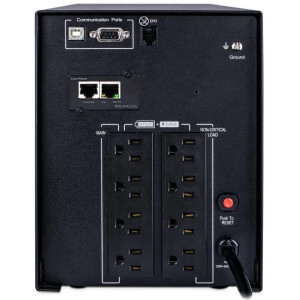 CyberPower PR1500LCD Mini-Tower UPS, UL Rated, Multi-function extendable LCD panel, 8× NEMA 5-15R